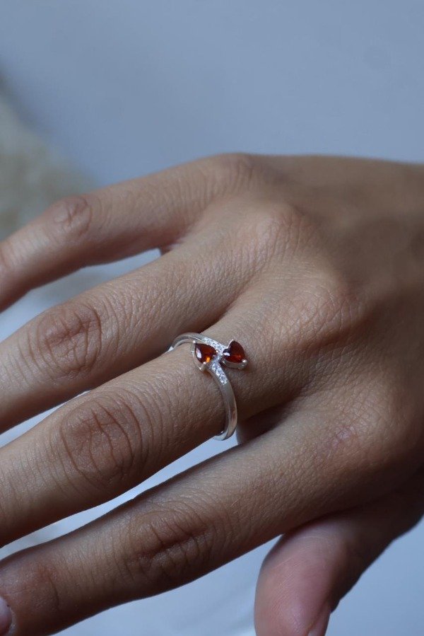 Producto - Anillo Doblecora rojo