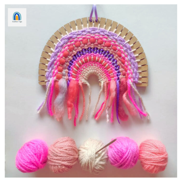 Producto - Kit Telar ARCOÍRIS Paleta Rosas