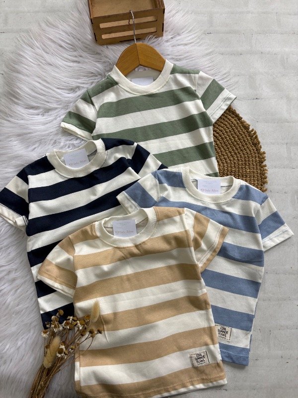 Remera rayada azul — imagen 3