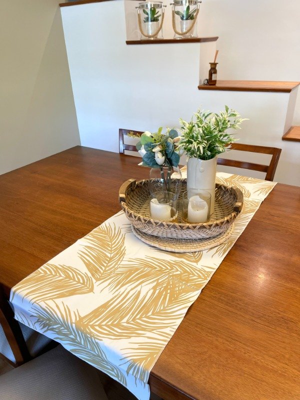 Producto - Camino Impermeable Hojas Doradas