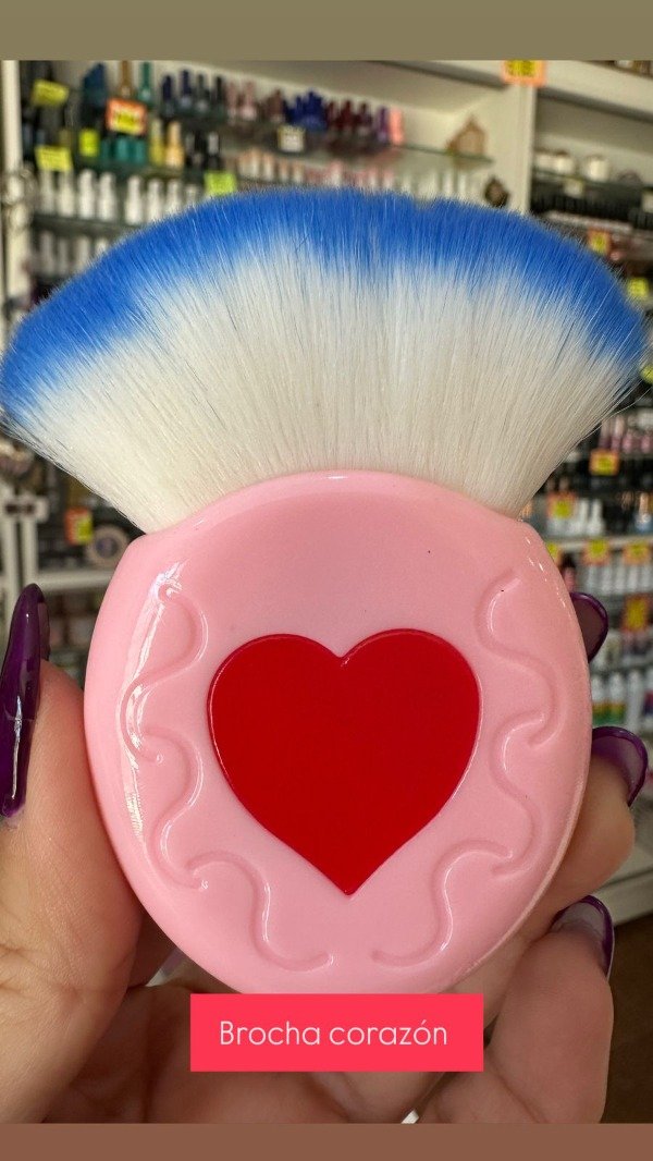 Producto - BROCHA CORAZON EN ROSA