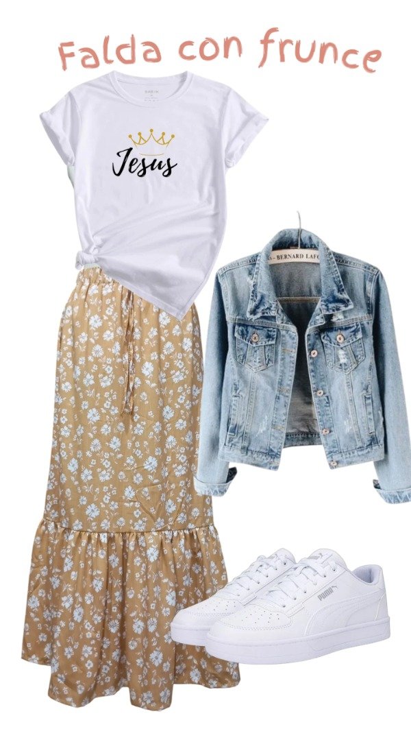 Producto - Falda estampada / lino