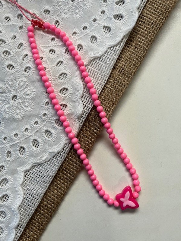 Producto - Collar mariposa rosa