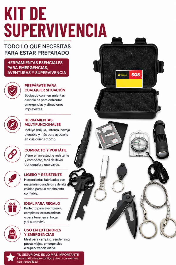 Producto - Kit táctico supervivencia