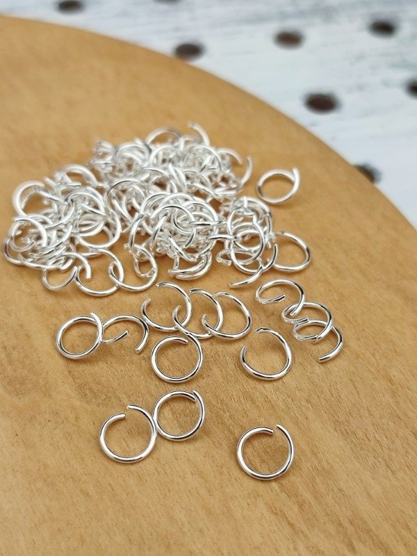 Producto - Argollitas de Unión / 5mm / Acero Quirúrgico BLANCO / 50 U