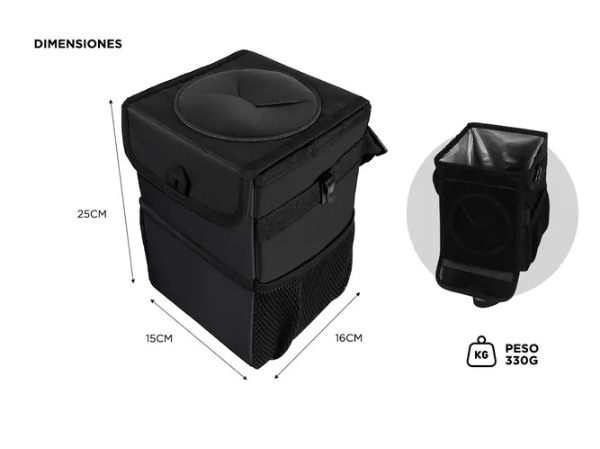 Producto - Bolso organizador de auto -multifuncional -plegable -resistente al agua -tela Ox - 1
