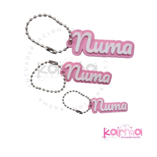 Producto - Llavero escolar identificador de pertenencias x3