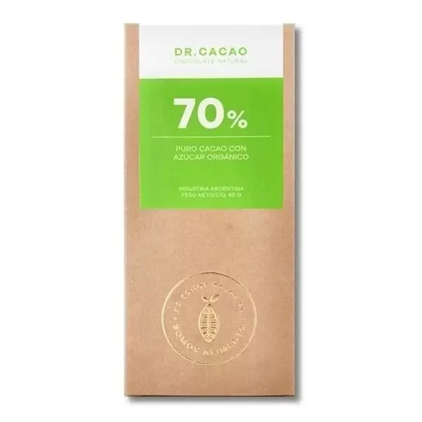 Producto - Barra Chocolate al 70 Dr Cacao 50gr