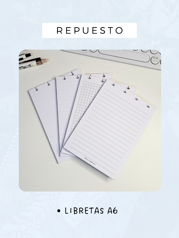 Producto - Hojas A6 repuesto