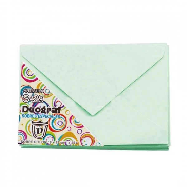 Producto - SOBRE LISOS P/TARJETA 9X12 CM