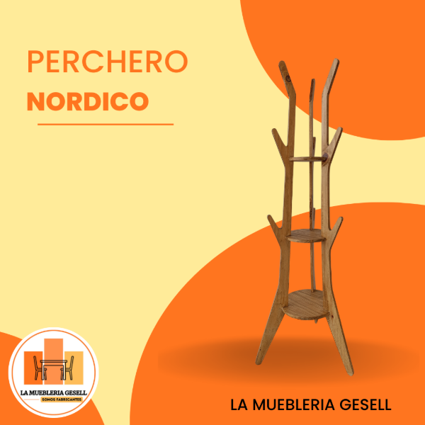 Producto - PERCHERO NORDICO PINTADO