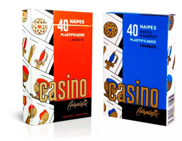 Producto - Naipes Españoles Plastificados Lavables Casino 40