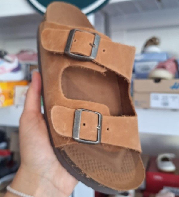 Producto - Sandalia Birk Suela cuero vacuno