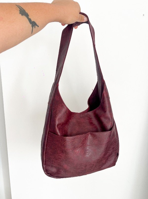 Producto - Cartera Cuero Bordeaux