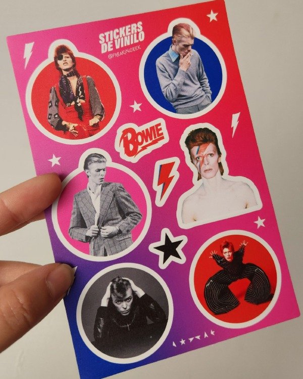 Producto - Plancha de Stickers "Bowie" - 1