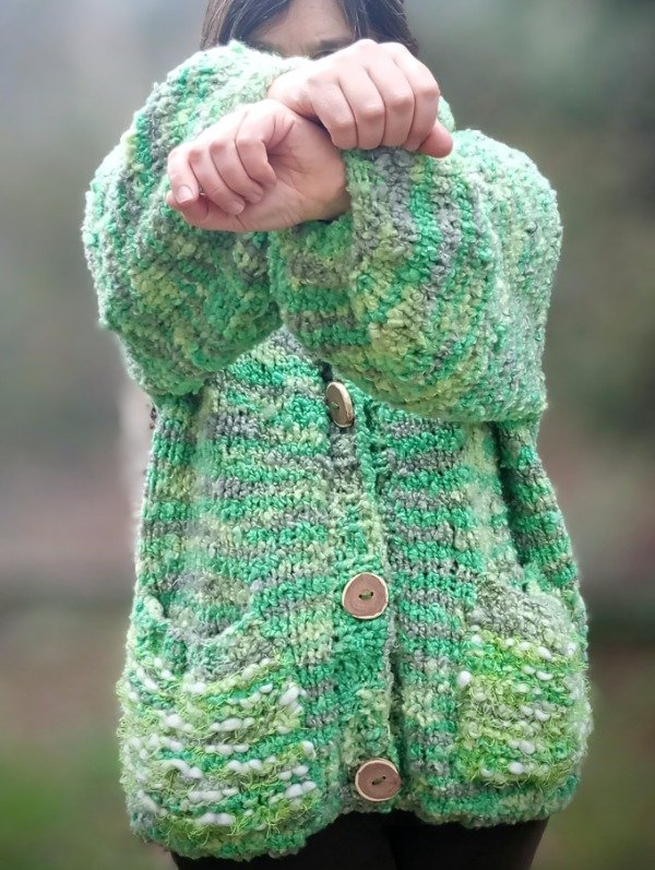 Producto - Sacón tono verdes