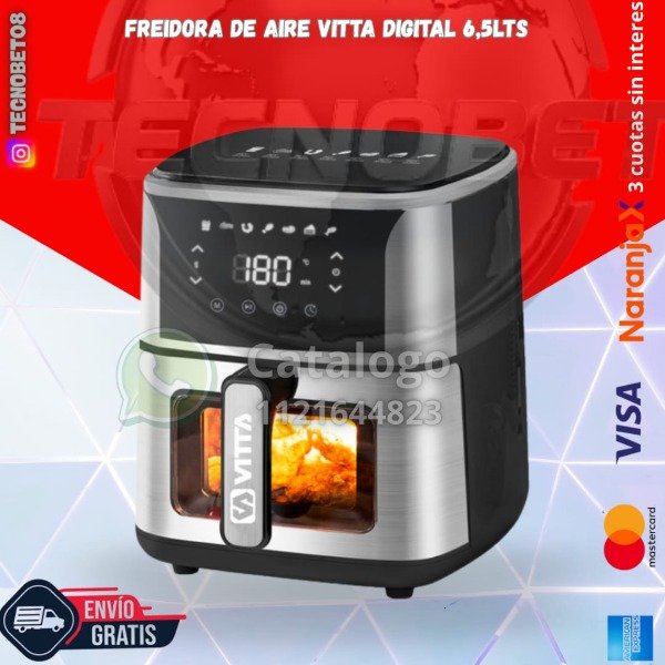 Producto - FREIDORA DE AIRE VITTA 6.5 LTS DIGITAL, 1500W
