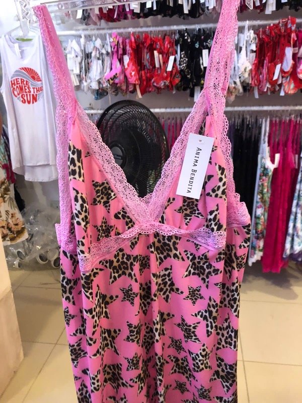 Producto - Camisón print estrellas  con rosa