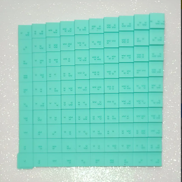 Producto - Tabla Pitagórica 10x10  - Braille - - 2