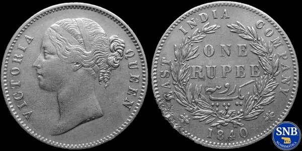 Producto - India Británica: 1 Rupia de plata (1835) KM #458 - Compañía de las Indias