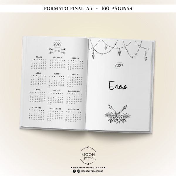 Producto - Agenda de Turnos 2027 - Boho - 2