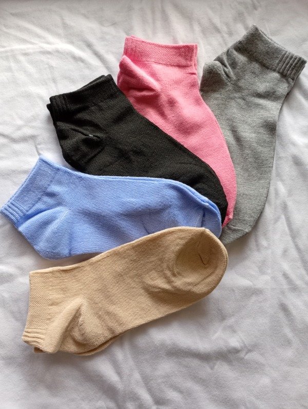 Producto - Media Soquete Colores lisos pack x6