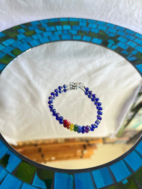 Producto - PULSERA AZUL CON 7 CHAKRAS CONSAGRADA