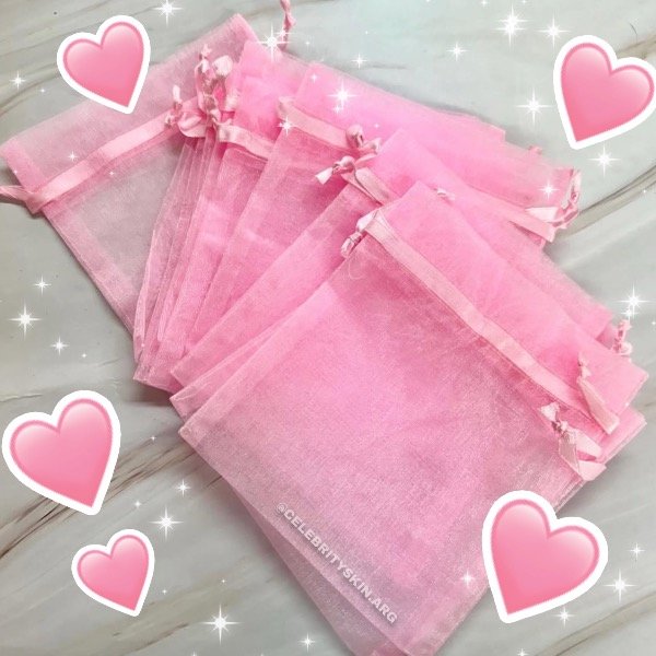 Producto - BOLSA DE ORGANZA ROSA X 10 UNIDADES