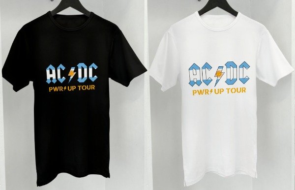 Producto - Pack de Plantilla para remera de ACDC