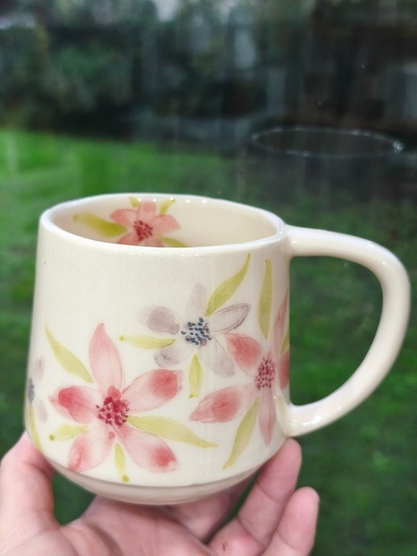 Producto - Tazas flores acuarelas