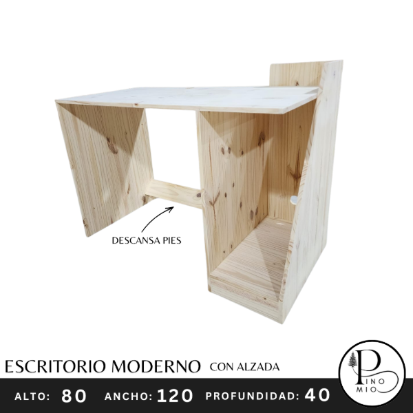 Producto - ESCRITORIO MODERNO CON ALZADA