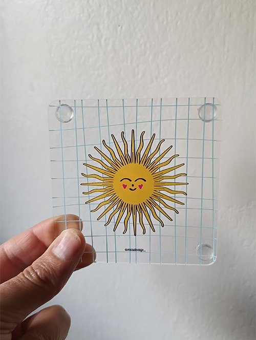 Producto - Posavaso Sol de Mayo - Acrílico