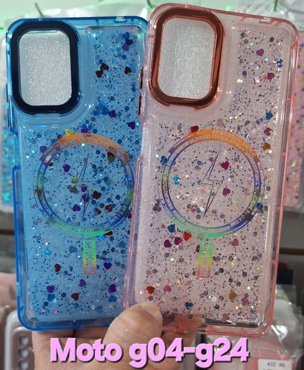 Producto - Fundas glitter magsafe. Moto g04-g24