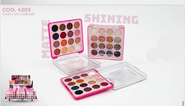 Producto - Paleta de sombras x16 tonos Tejar