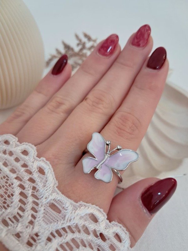 Producto - Anillo AQ mariposa esmaltada