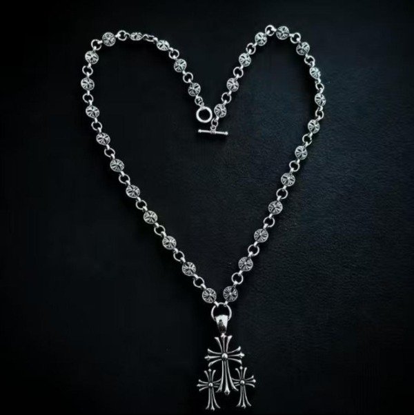 Producto - Collar Chrome Hearts Triple Cruz