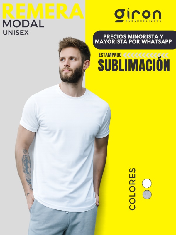 Producto - REMERA MODAL UNISEX