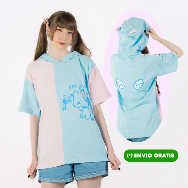 Producto - Remera Devil Y2k Celeste Moda Kawaii - 0