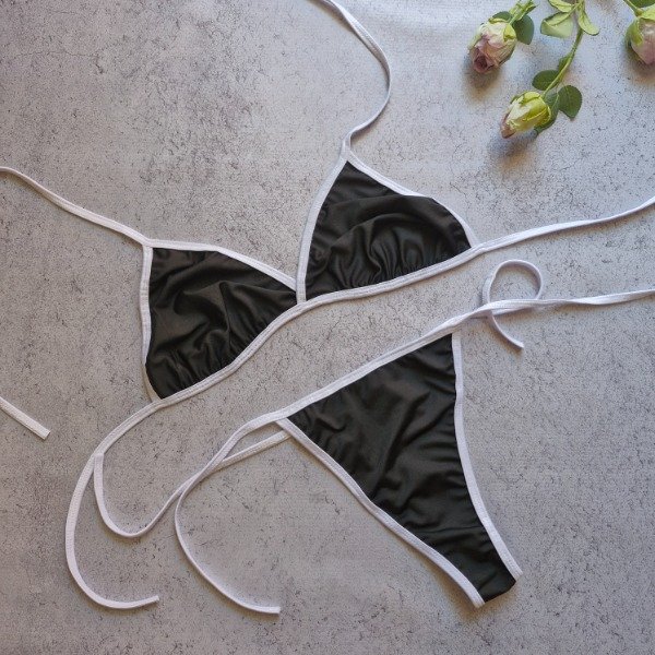 Producto - Bikini negra combinada- talle 95