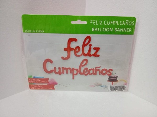 Producto - Frase Feliz Cumple  (globos metalizados) - 3