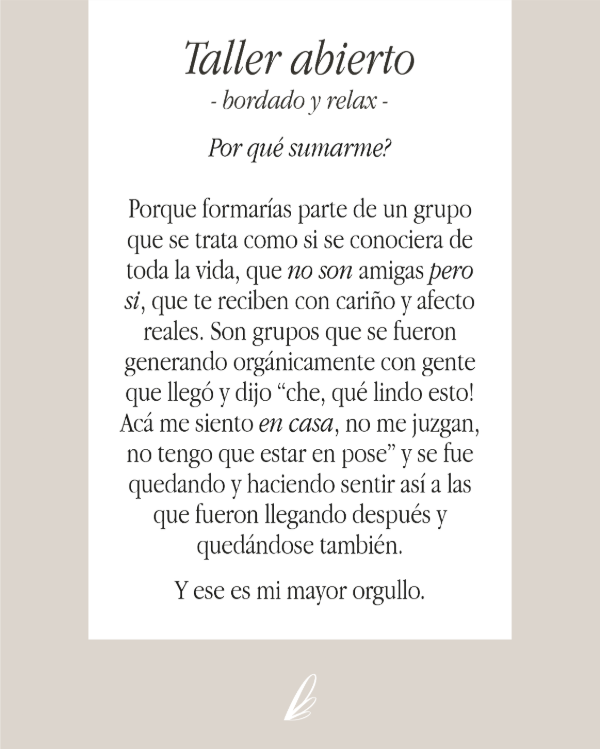 Producto - Taller Abierto: Bordado y Relax - 5