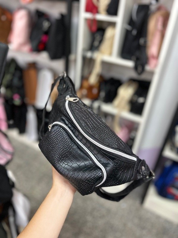 Producto - Riñonera croco 2 bolsillos