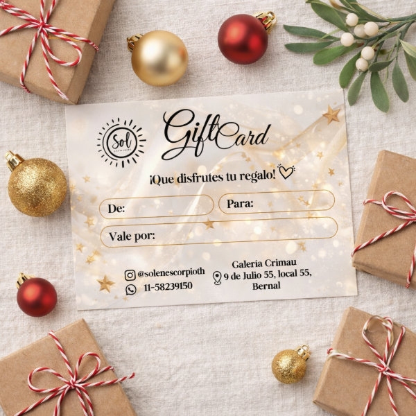 Producto - Gift Card Sol en Escorpio - Regalo con Intención