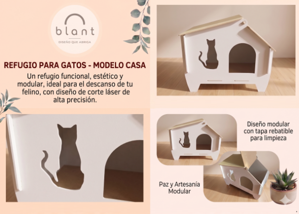 Producto - Refugio Llao para gatos-blant - 3