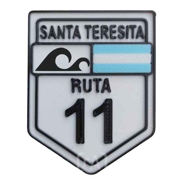 Producto - Iman Ruta 11 Ola Santa Teresita Blanco
