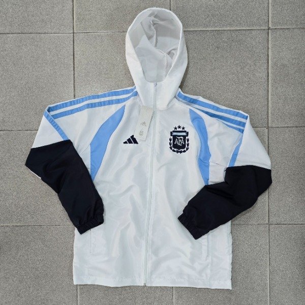 Producto - Campera Rompeviento Selección Argentina Mundial 2026 Blanca