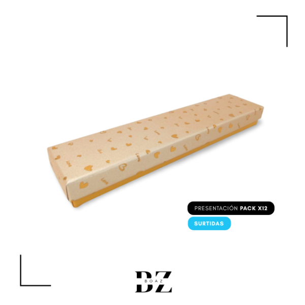 Producto - ESTUCHE REGALO X 12 PCS 4.5X20 CM CON BRILLO C.SURTIDO - 2030-4