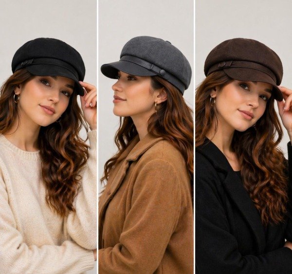 Producto - Boina Mujer Lisa 3 Colores CC