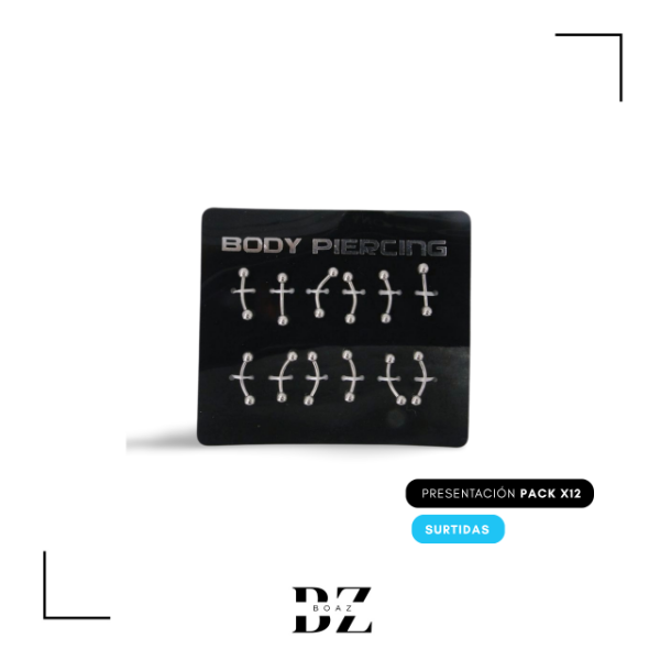 Producto - AROS PIERCING X 12 PCS - 2061-3