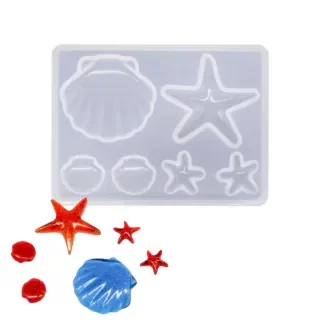 Producto - Estrellas y caracoles mar molde de silicona